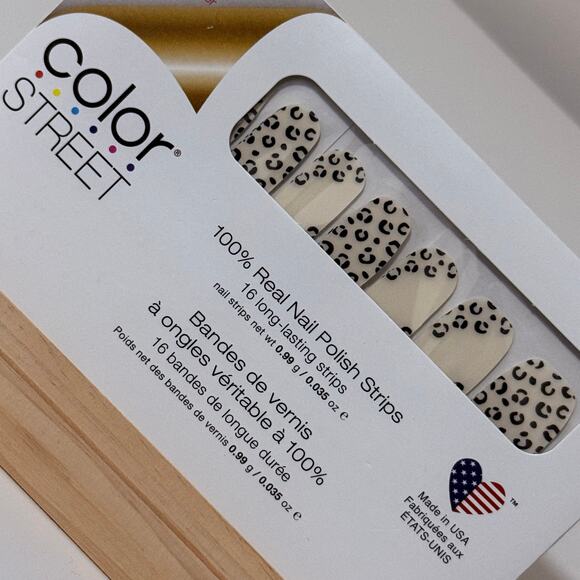 New Color Street “Spot On” Cheetah Print Overlay Nail Strips - Picture 1 of 4
